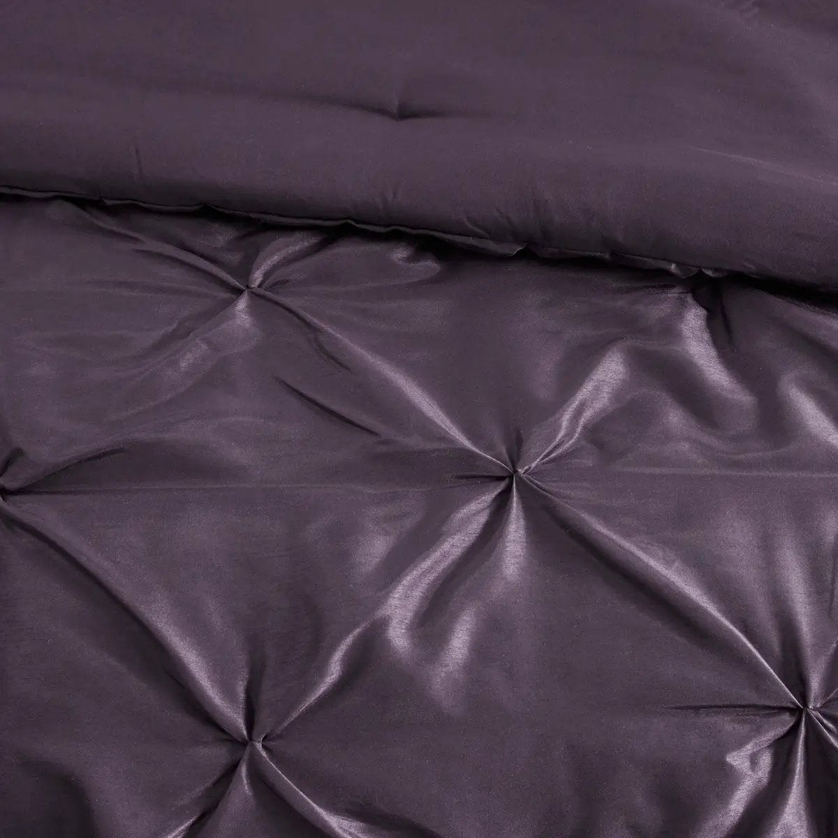7 Piece Tufted Comforter Set Plum Queen by HouseOfZazla