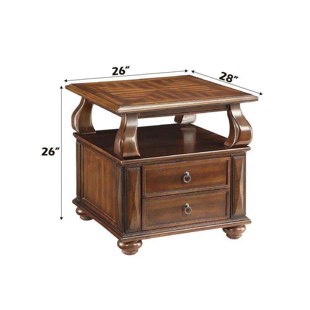 Amado - End Table - Walnut by Unique Piece Furniture