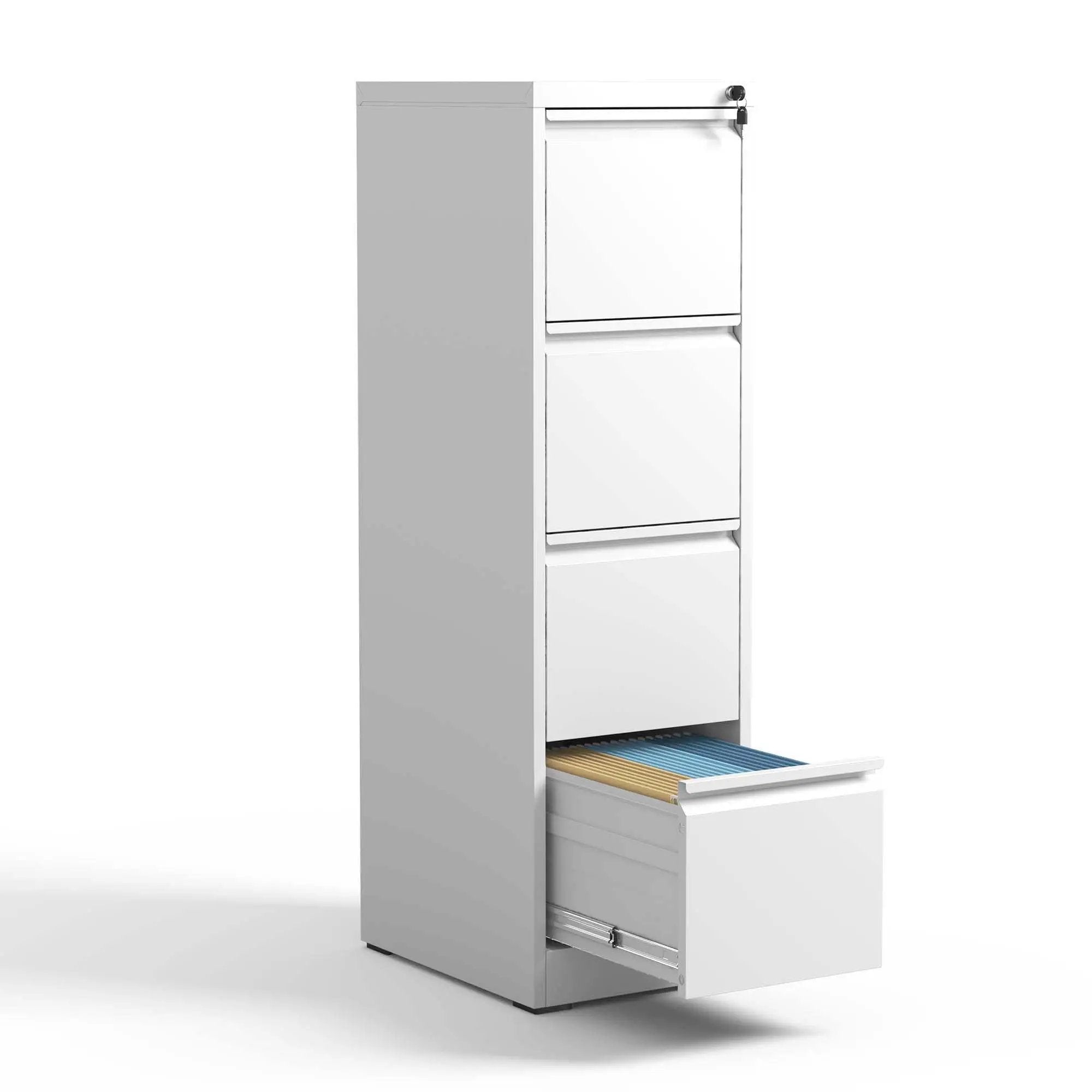 Steel Drawer Vertical File Cabinet With Lock For A4 Legal / Letter Size by Unique Piece Furniture