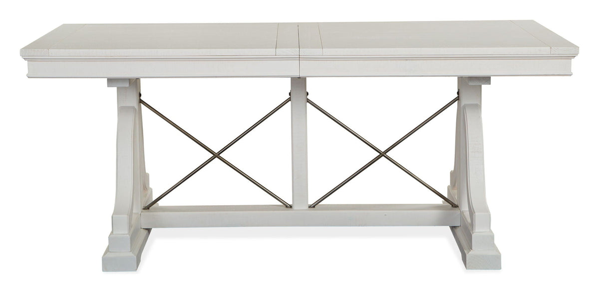 Heron Cove - Trestle Dining Table - Chalk White, photo 6 of 7