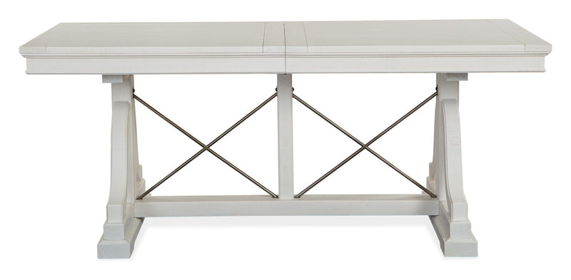 Heron Cove - Trestle Dining Table - Chalk White, photo 6 of 7