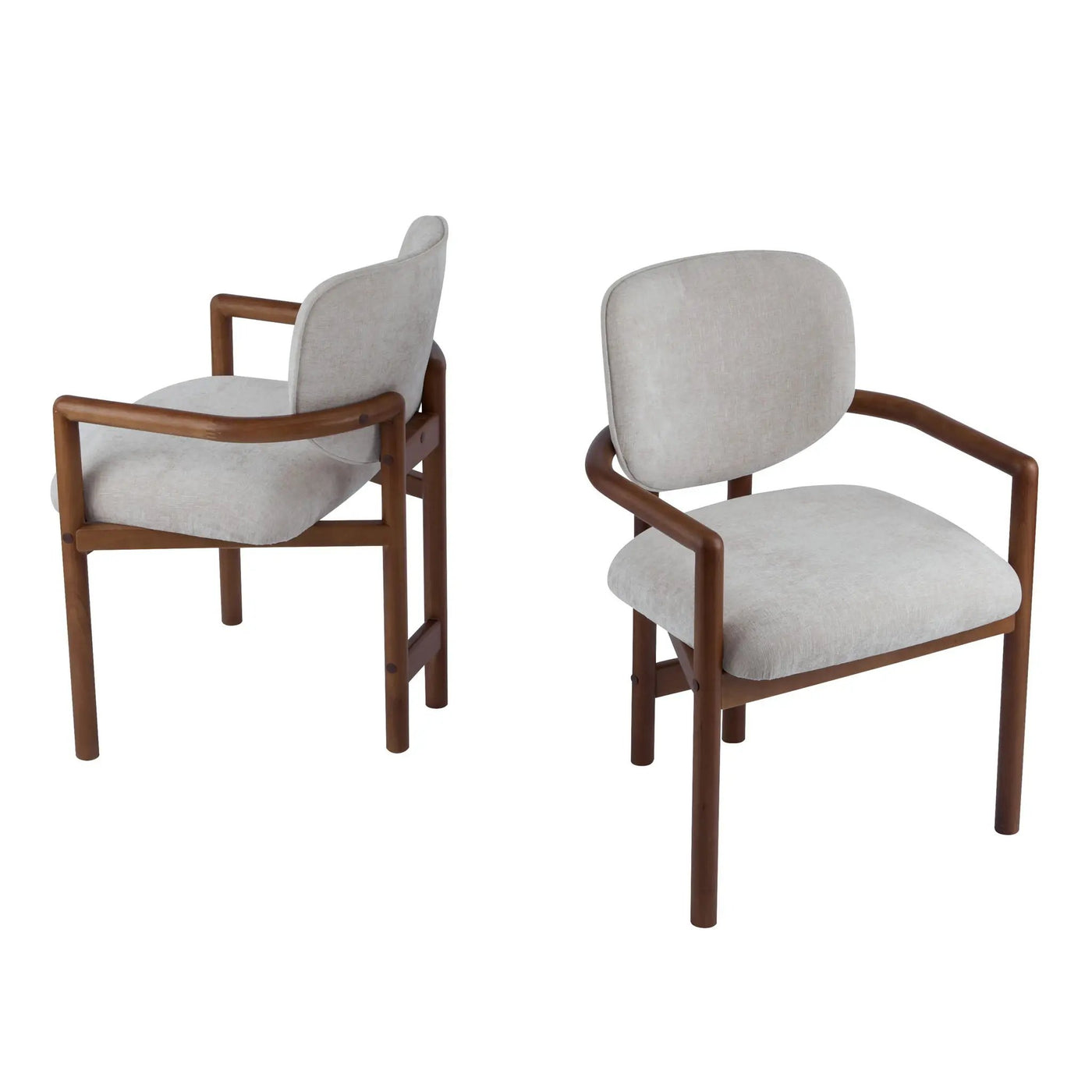 Upholstered Arm Dining Chairs (Set of 2) by HouseOfZazla