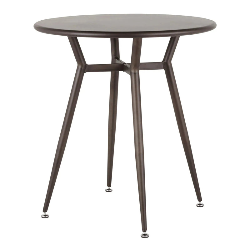 Clara - Industrial Round Dinette Table - Antique by HouseOfZazla