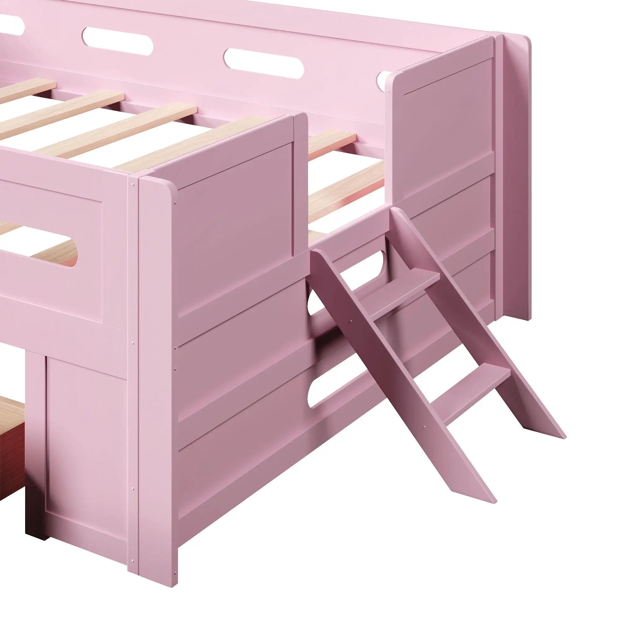 Platform Bed With Guardrail And Drawer by HouseOfZazla