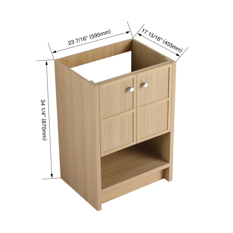 Modern Freestanding Bathroom Vanity With 2 Soft Closing Doors by Unique Piece Furniture