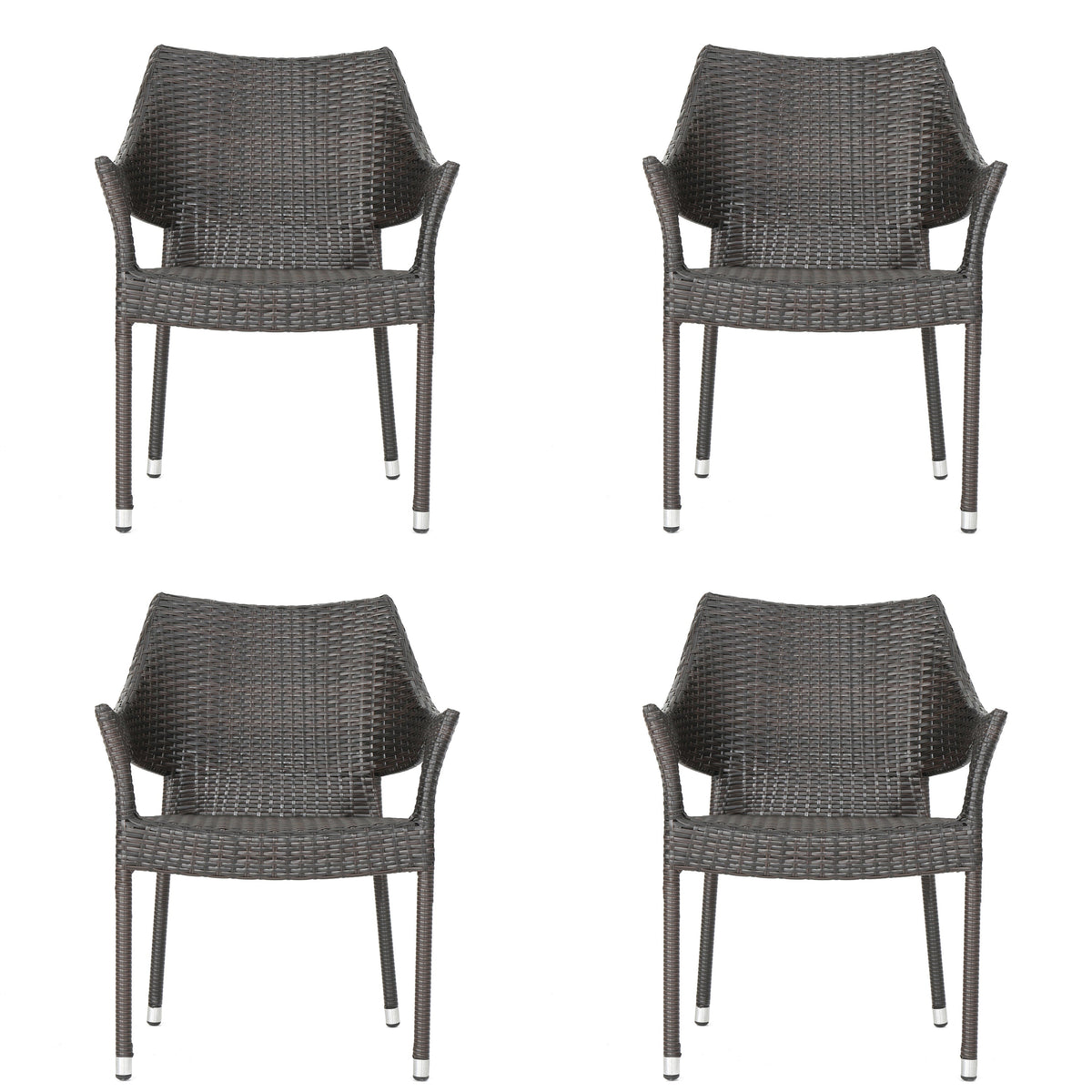 Outdoor Resin Chair with Weather Resistant Stackable Design - Outdoor