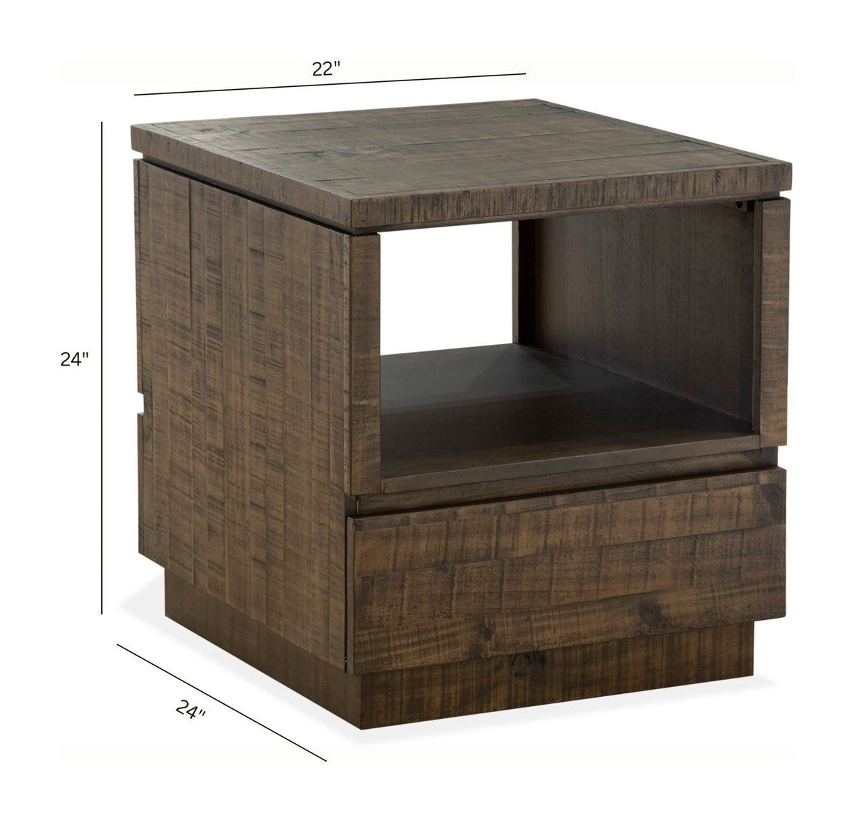 Baisden - Rectangular End Table - Tobacco, photo 7 of 7