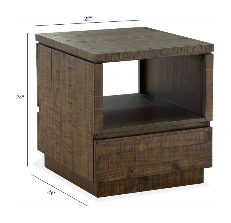 Baisden - Rectangular End Table - Tobacco, photo 7 of 7