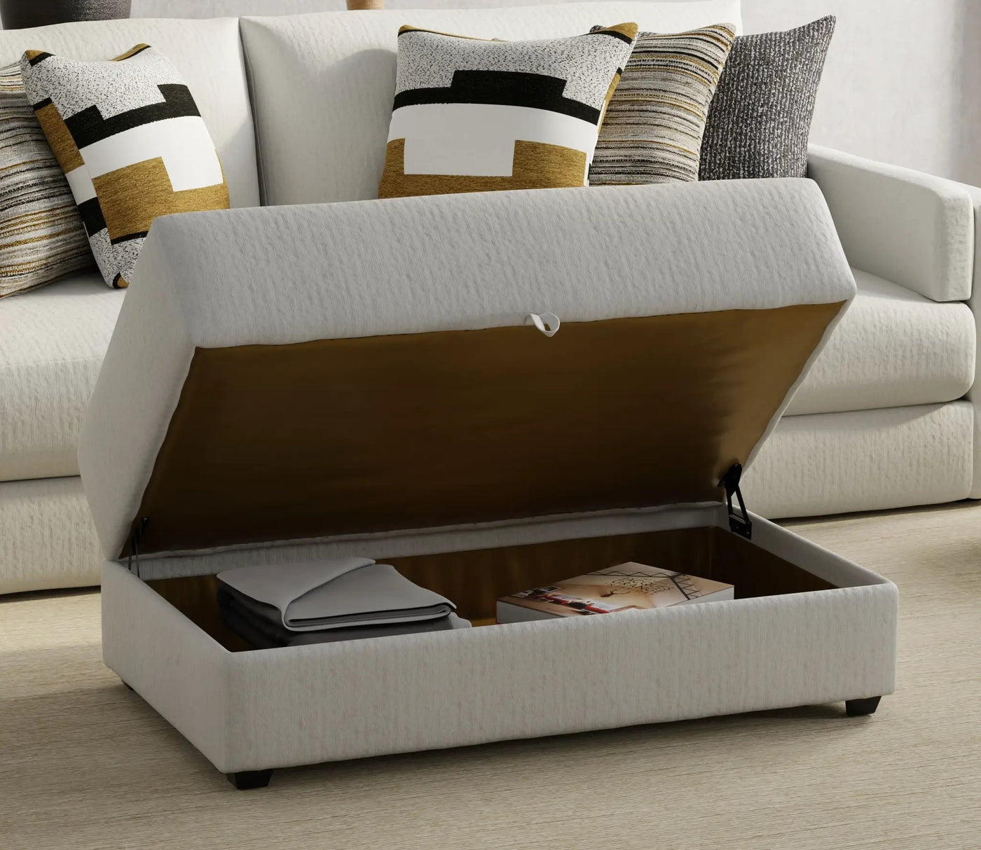 Trevor - Storage Ottoman by Unique Piece Furniture