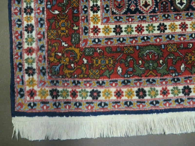 6' X 9' Vintage Fine Handmade India Paisley Rug Hand Knotted Carpet Organic Dye by Jewel Rugs