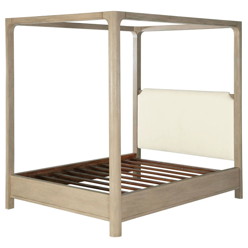 Solano 85-inch Queen Canopy Bed Weathered Mango by Unique Piece Furniture