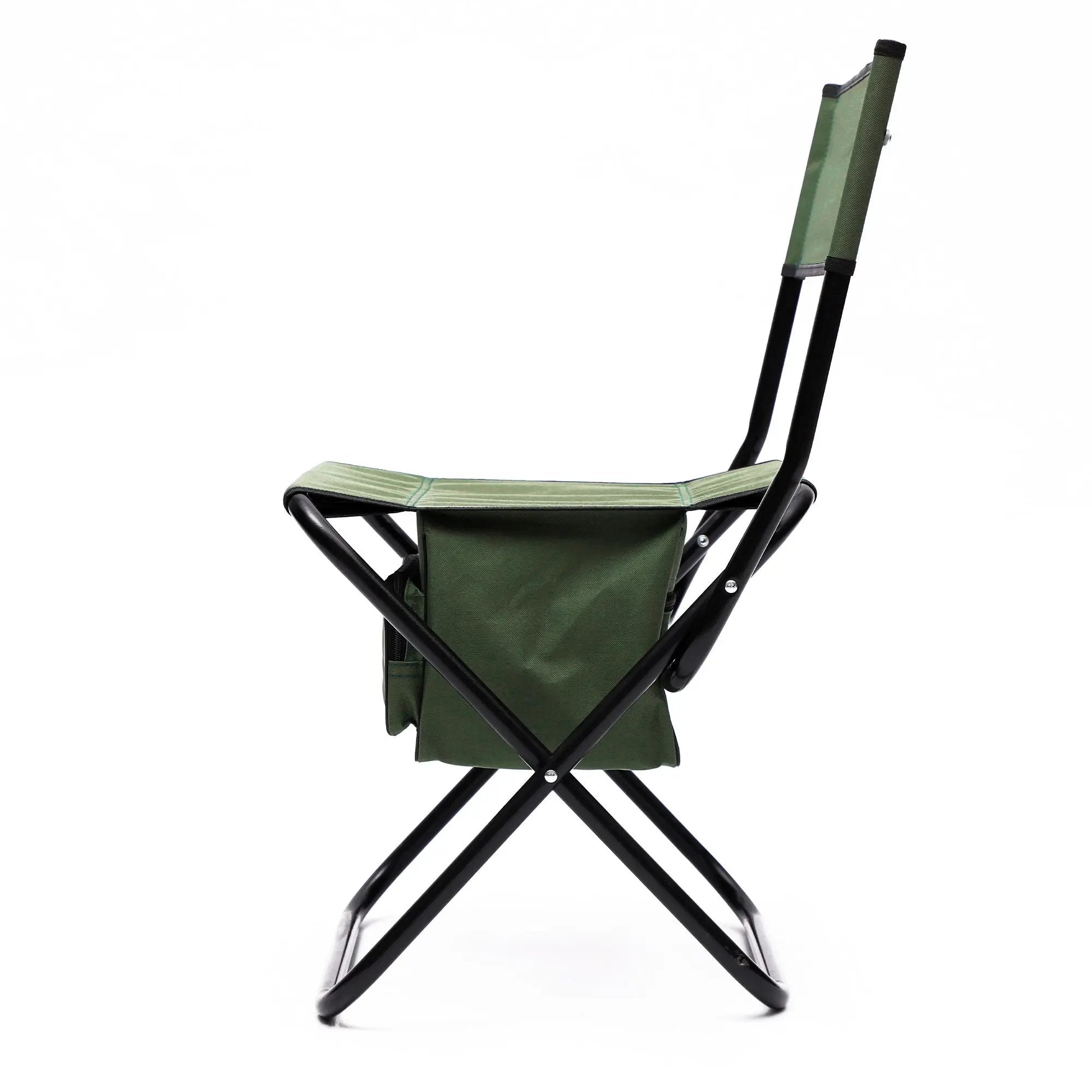Folding Outdoor Chairs With Storage Bag, Portable Chair For Indoor, Outdoor Camping, Picnics And Fishing by HouseOfZazla