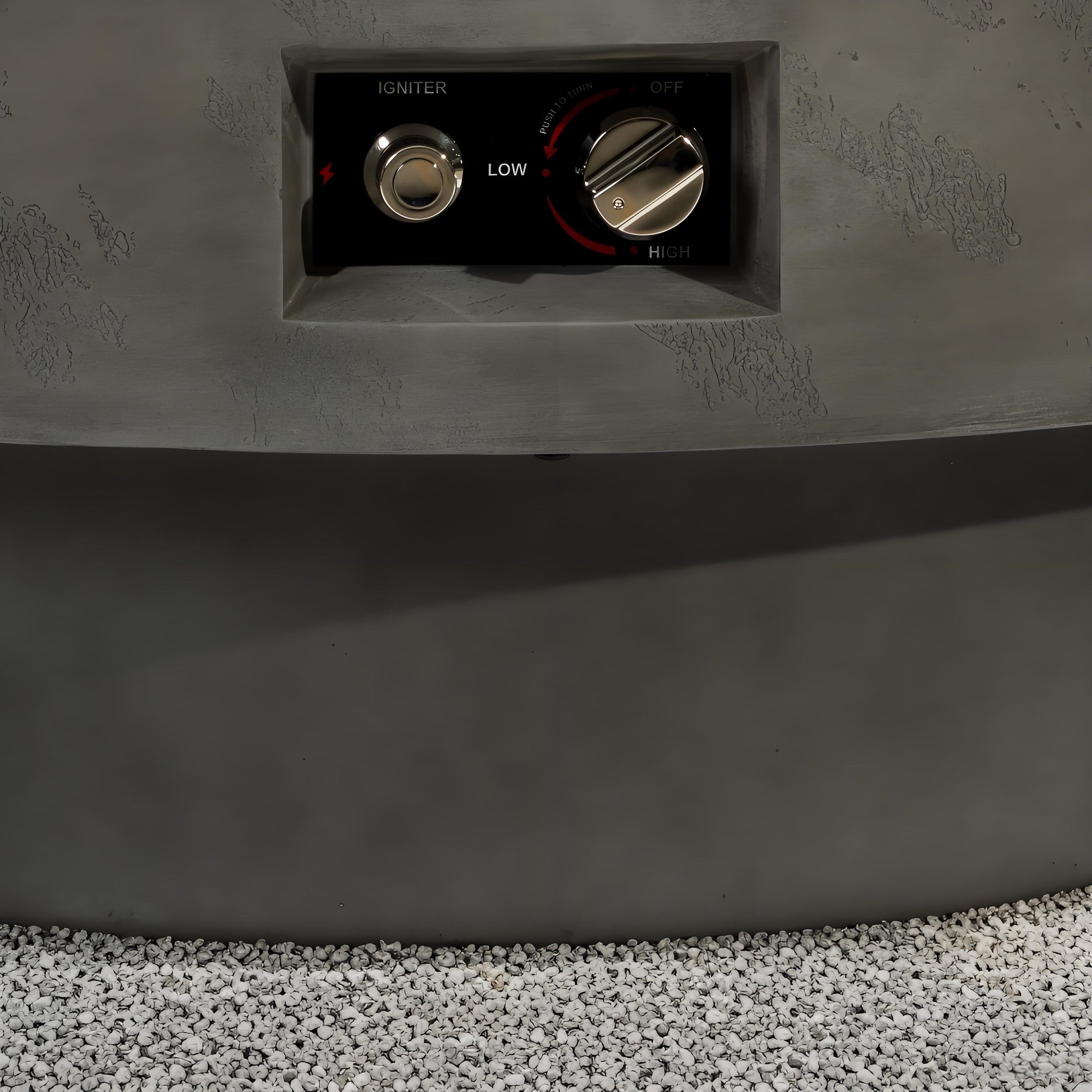 34-Inch Round Propane Fire Pit Table by HouseOfZazla