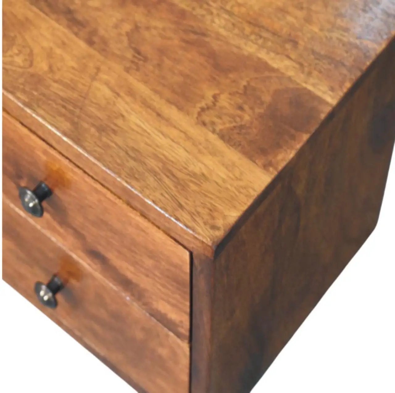 Solid Wood Solis Chestnut Wall-Mounted Nightstand by HouseOfZazla