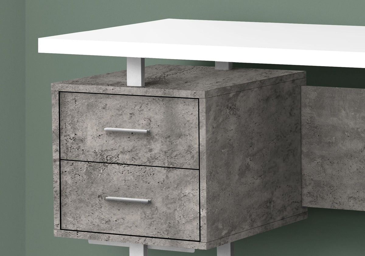 60" Computer Desk with Storage Drawers – Home Office Writing Desk, photo 21 of 28