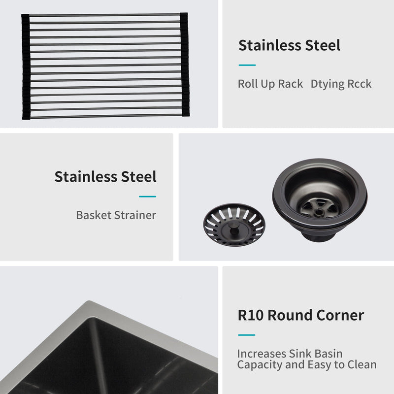Undermount Kitchen Sink 16 Gauge Stainless Steel by HouseOfZazla