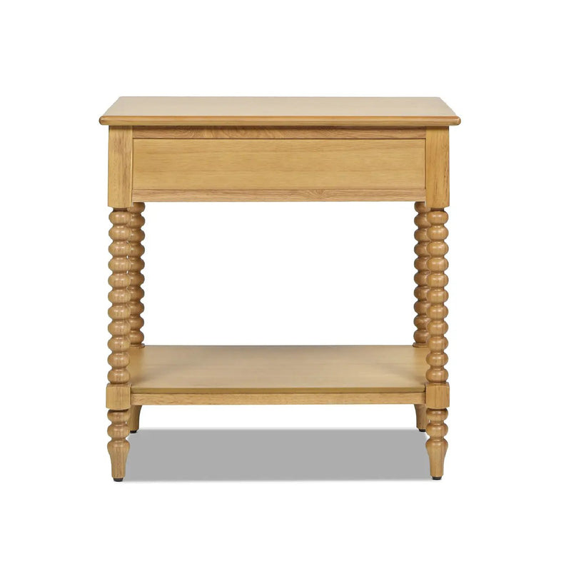 Easton 28" Modern Farmhouse Turned 1-Drawer Storage Side Table by HouseOfZazla