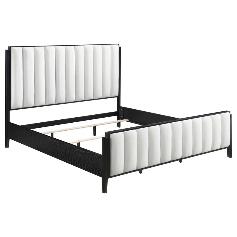Brookmead 60-inch Upholstered Eastern King Bed Black by Unique Piece Furniture