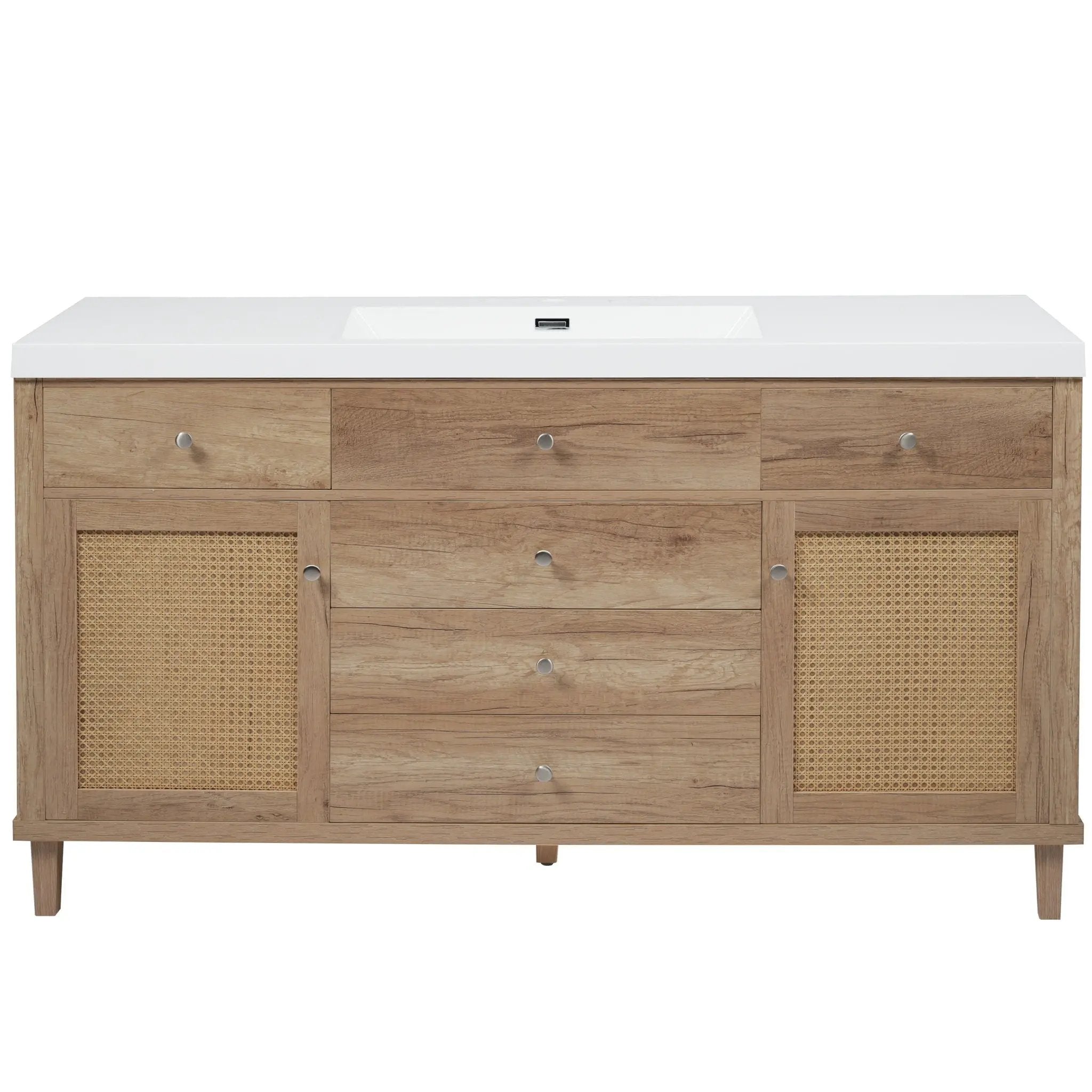 Bathroom Vanity With Sink, 5 Legs, Soft Close Drawers by HouseOfZazla