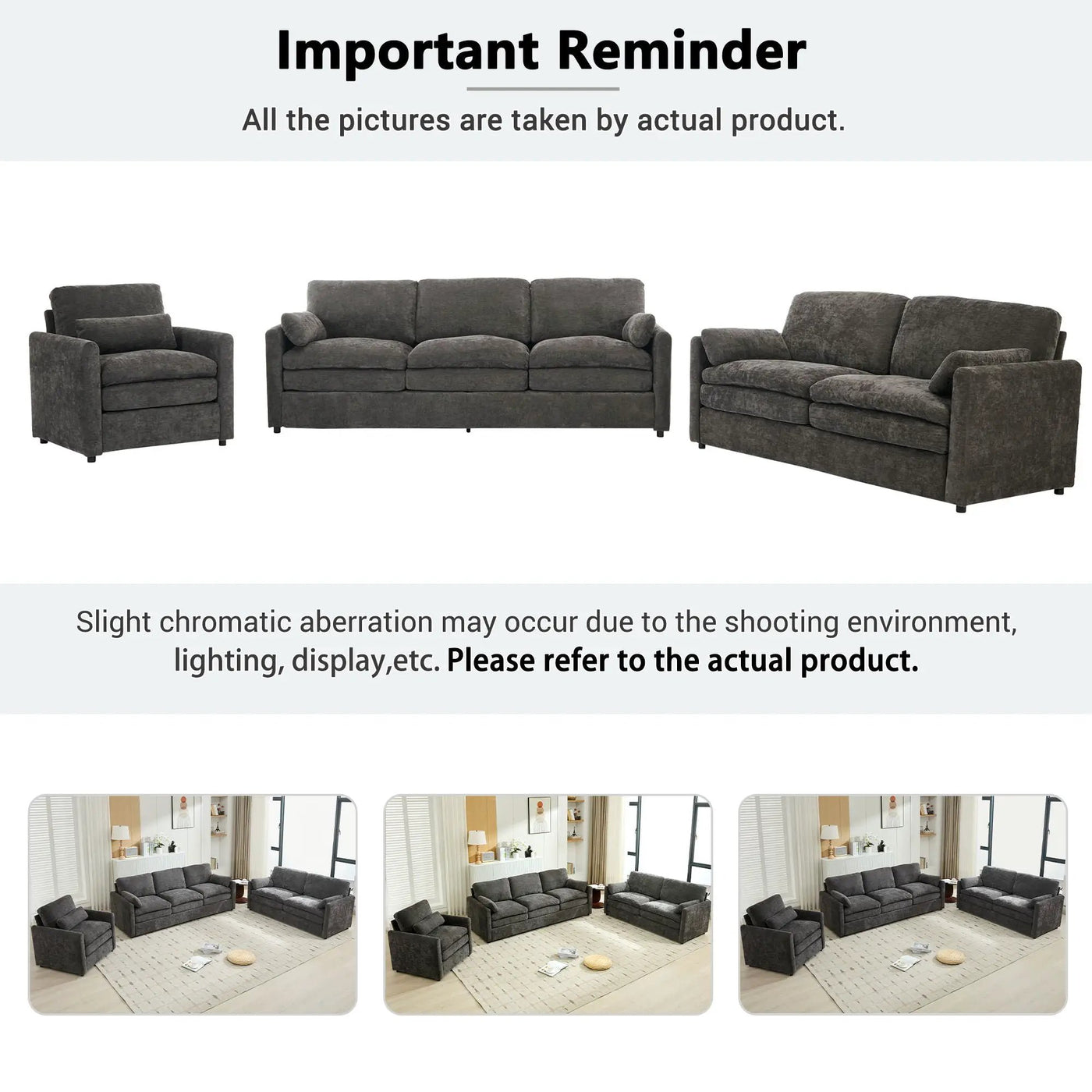Cozy Upholstered Sofa Set For Living Room by Unique Piece Furniture