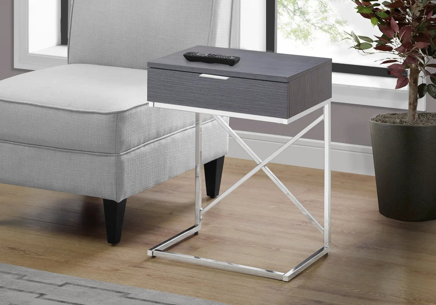 Accent Side Table, Storage Drawer, Spacious Tabletop, Contemporary & Modern by Unique Piece Furniture