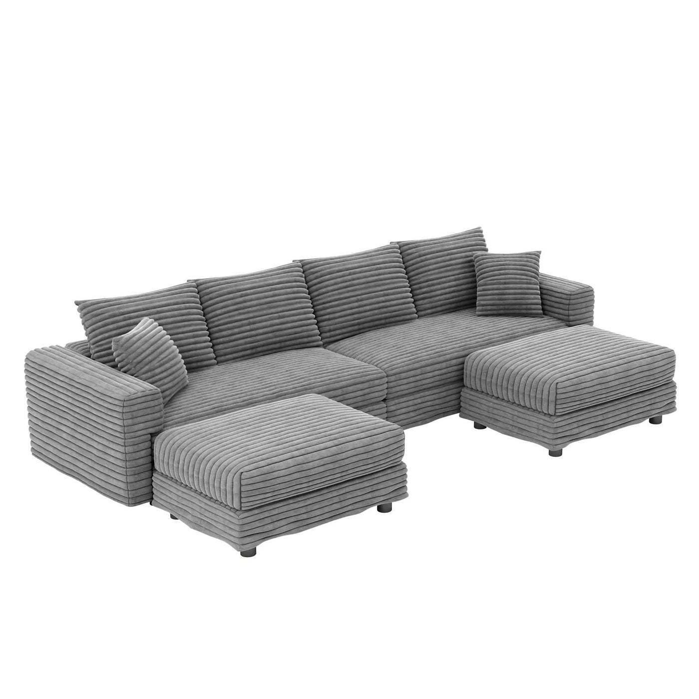 Modern Comfy Upholstered Sofa Cloud Couch & Deep Seat Couches by HouseOfZazla