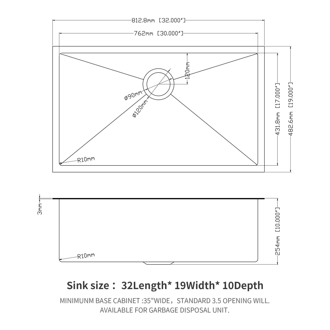 Undermount Kitchen Sink 16 Gauge Stainless Steel by HouseOfZazla