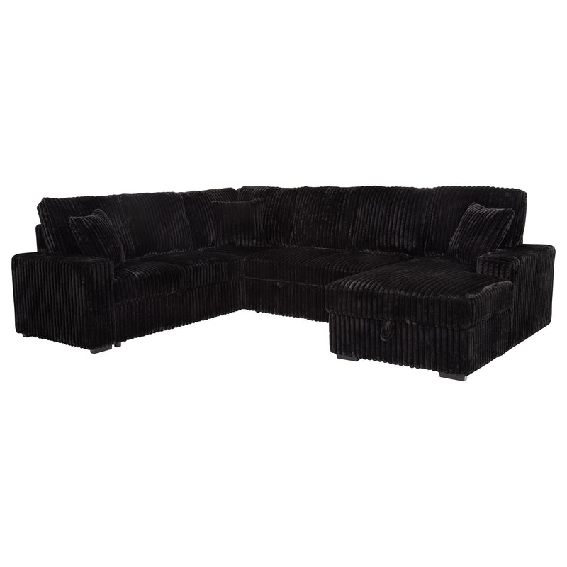 Thurston - Storage Sectional Sofa With Pop Up Bed by HouseOfZazla