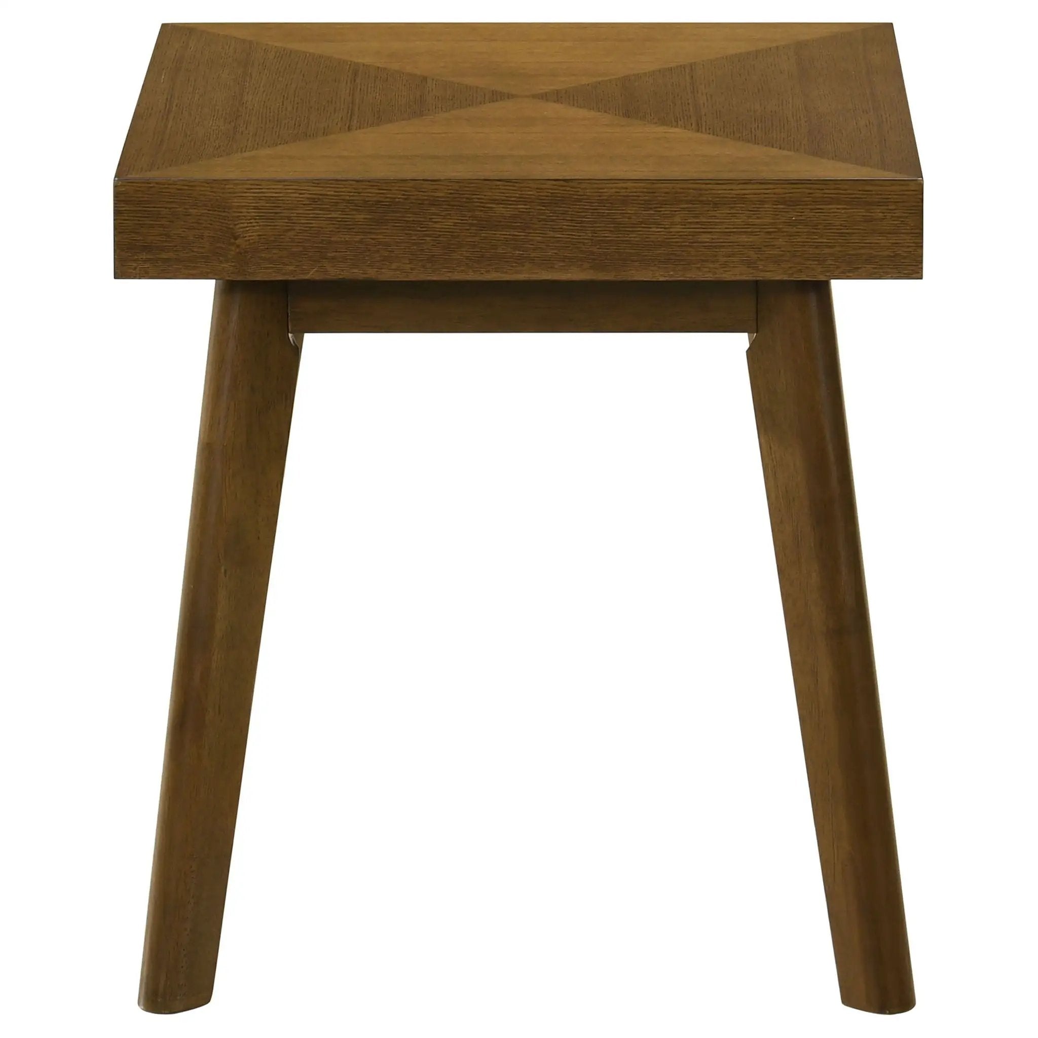 Westerly Square Wood Side End Table Walnut Brown by Unique Piece Furniture
