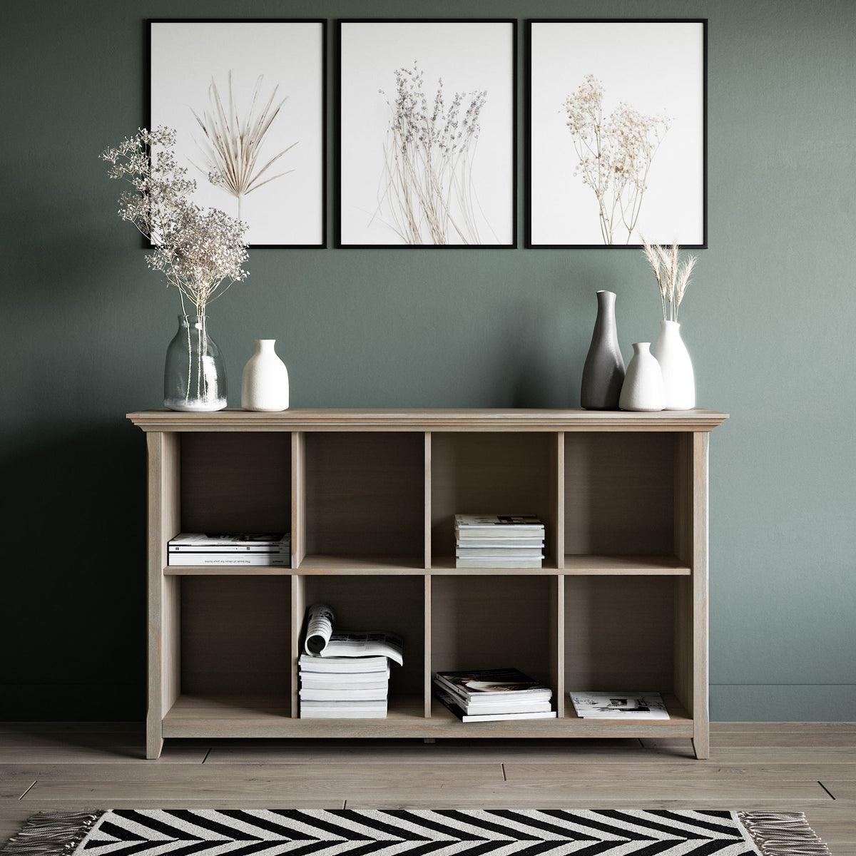 Amherst Cube Storage Bookcase with Large Cubbies - Dark Brown, Dark Gray, or White, photo 27 of 33