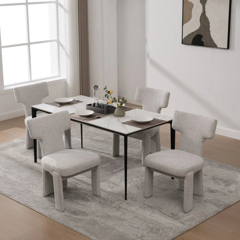Armless Curved Back Accent Chairs by HouseOfZazla
