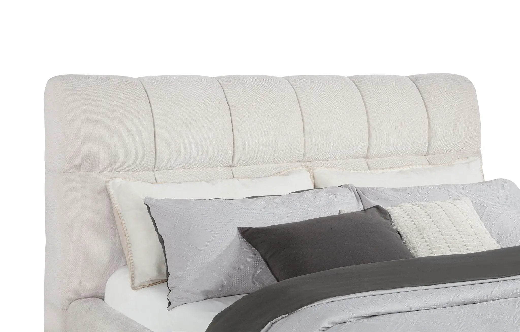 Nollet 48-inch Upholstered California King Platform Bed Cream by Unique Piece Furniture