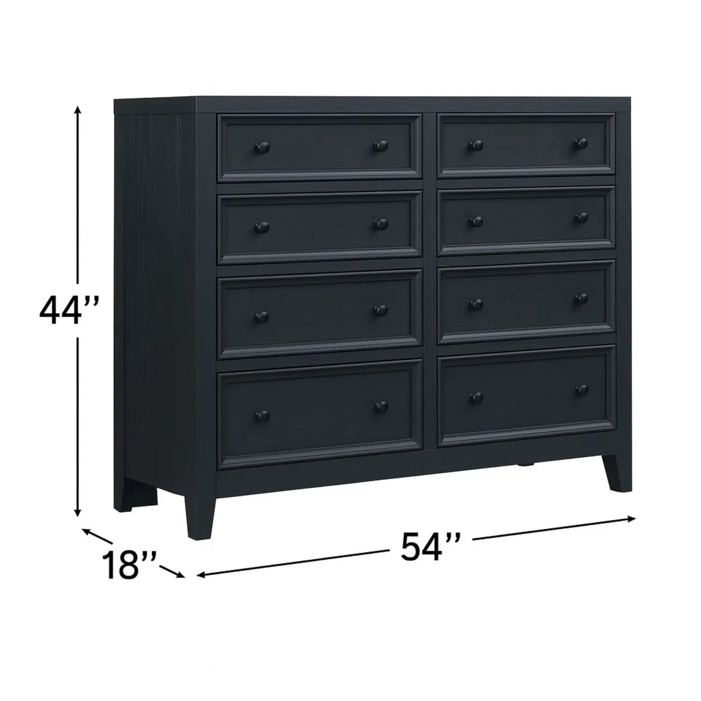 8 Drawer Dresser With Framed Fronts And Smooth Metal Glides by HouseOfZazla