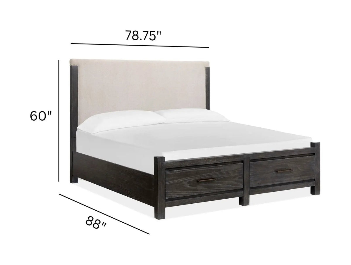 Plum Creek - Upholstered Panel Storage Bed, photo 15 of 18