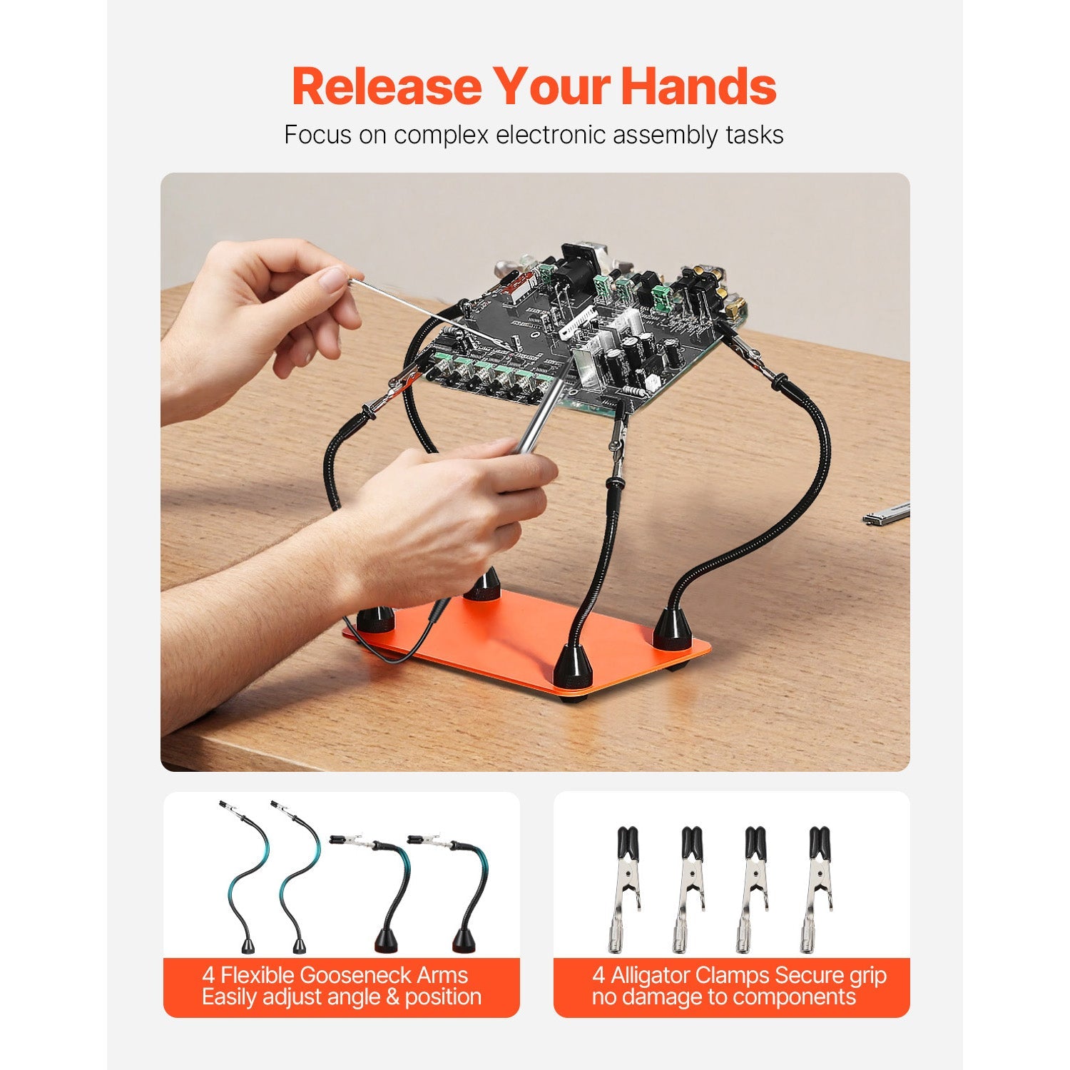 Magnetic Helping Hands Soldering Station Hot Air Gun Holder 6 PCB Holders by HouseOfZazla