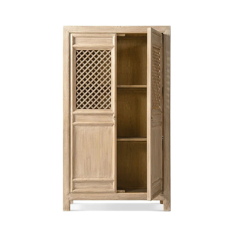Arden - 2 Door Bookcase Storage Cabinet - Natural by HouseOfZazla
