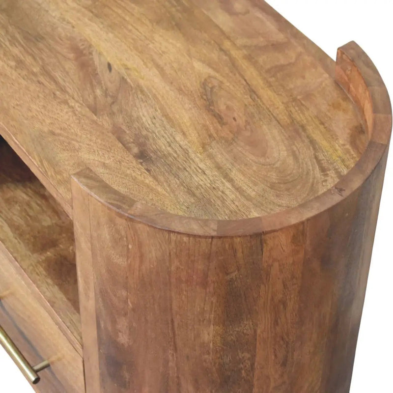 Solid Wood Valencia Sculpted Bedside by HouseOfZazla