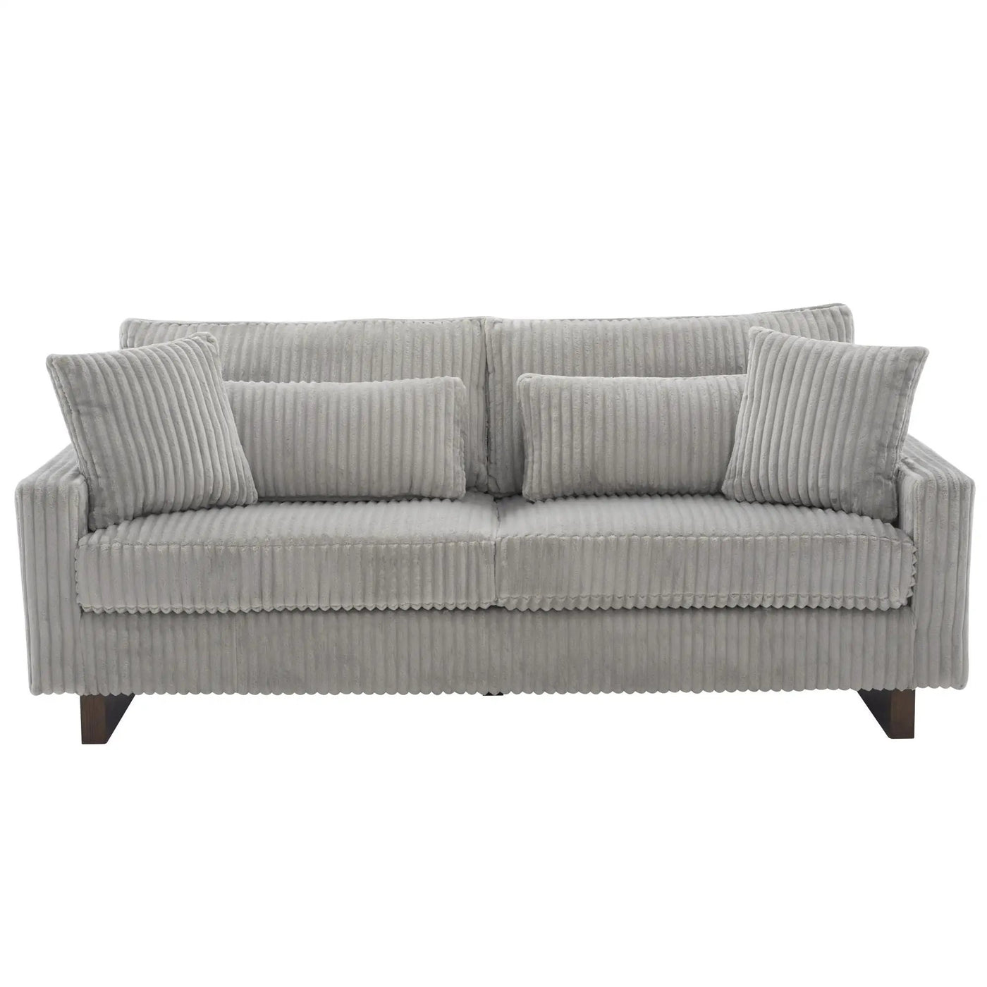 Modern Loveseat Sofa With 4 Pillows by HouseOfZazla