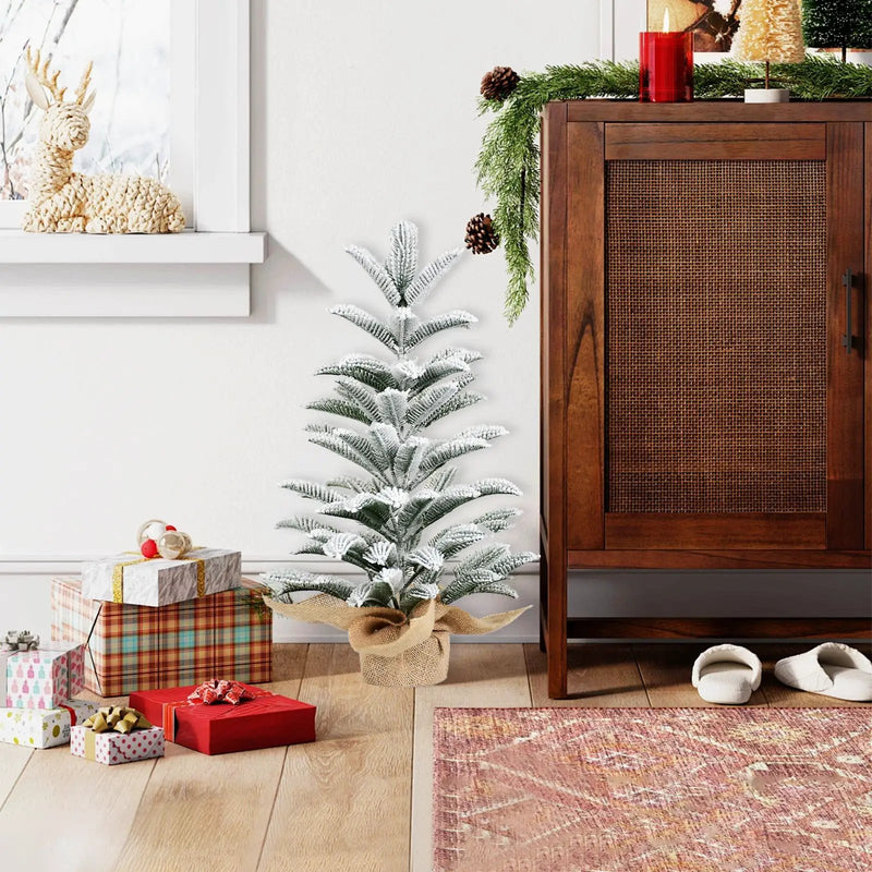 50CM Flocked Tabletop Christmas Tree by HouseOfZazla