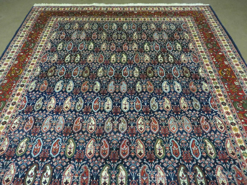 6' X 9' Vintage Fine Handmade India Paisley Rug Hand Knotted Carpet Organic Dye by Jewel Rugs