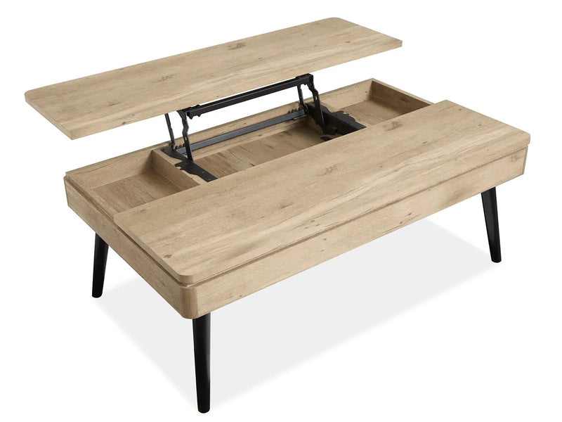 Fletcher - Lift Top Storage Cocktail Table - Driftwood by Unique Piece Furniture