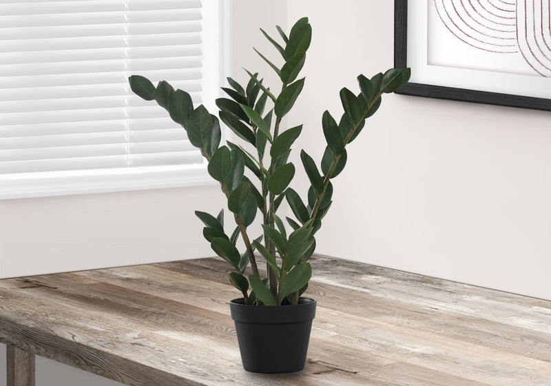 29" Tall Artificial Zz Tree with Black Pot - Green, photo 4 of 4