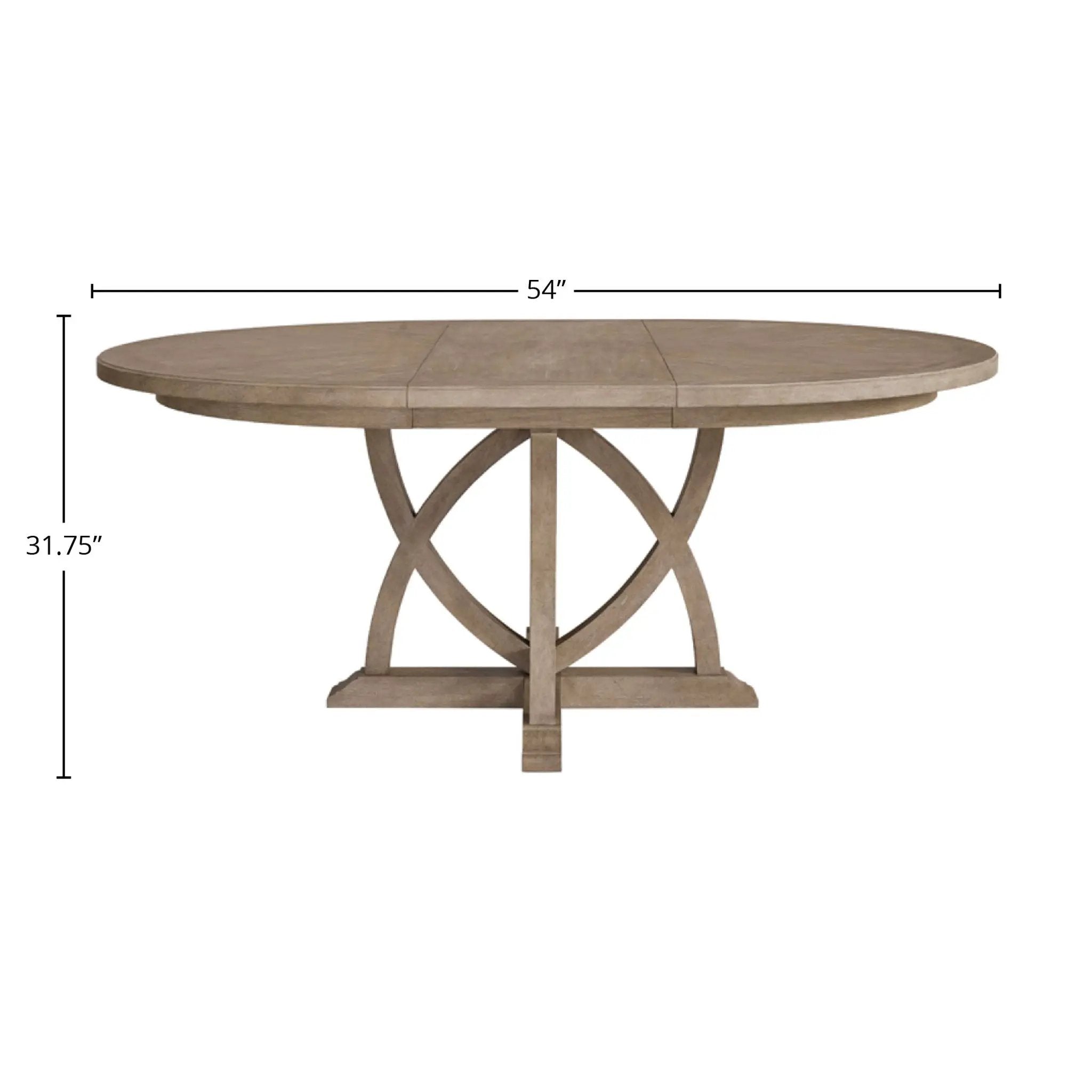 Round Dining Extendable Dining Table - Sand by Unique Piece Furniture