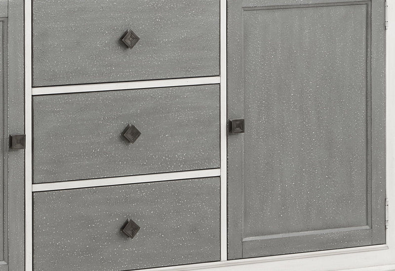 Gray Wood Server with Ample Storage - Katia, photo 4 of 4
