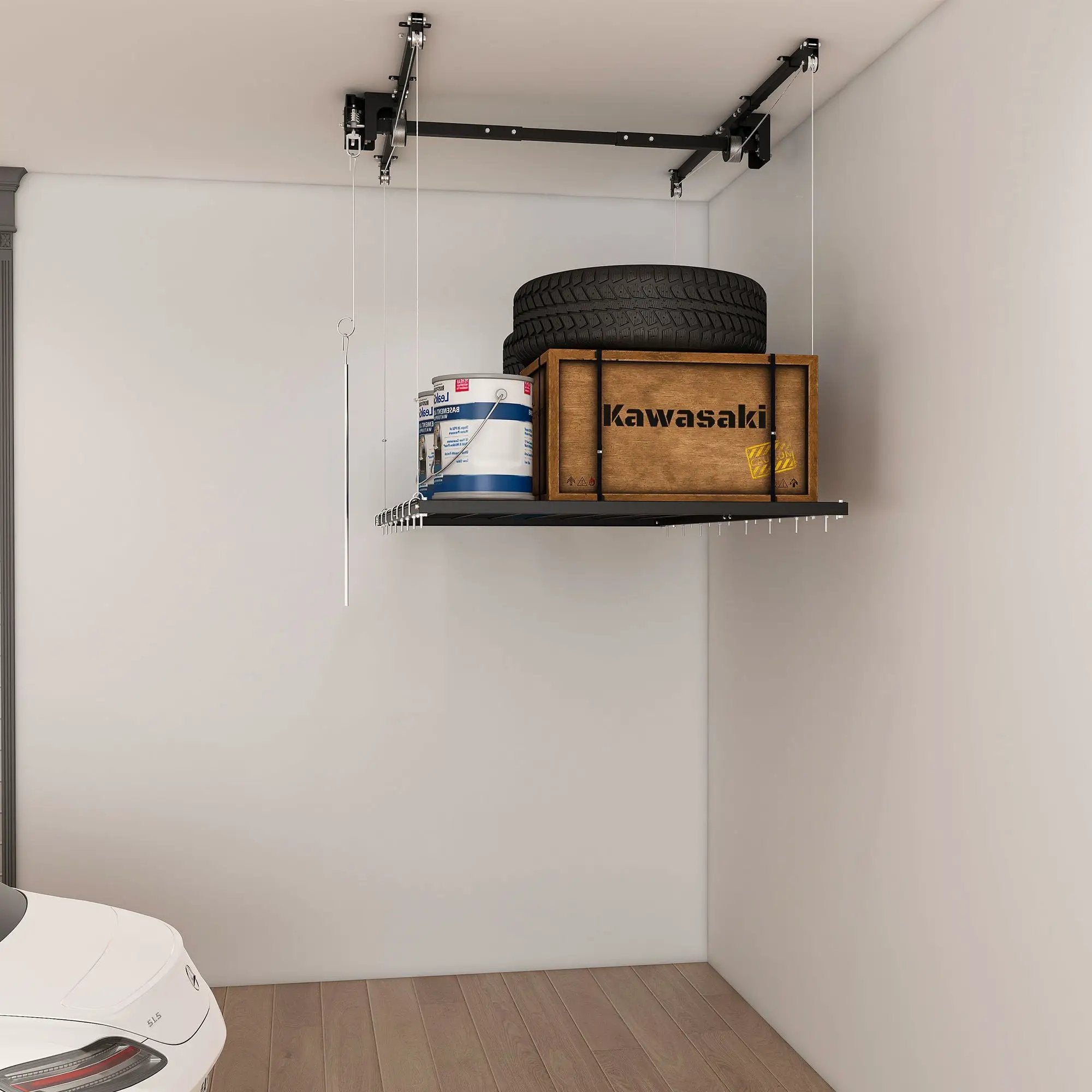 Overhead Garage Storage Rack by HouseOfZazla