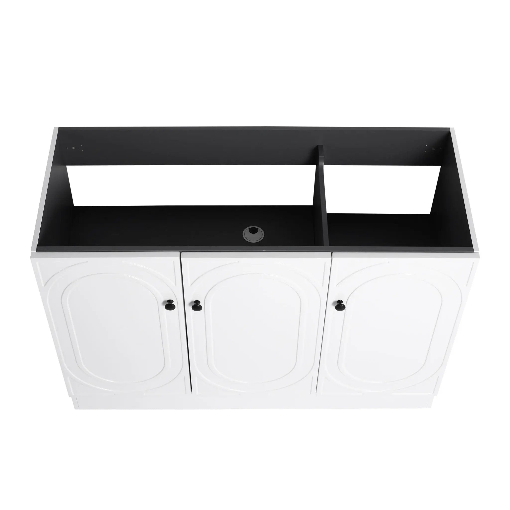 Contemporary Freestanding Bathroom Vanity With Resin Sink & Soft-Close Cabinet Doors by HouseOfZazla