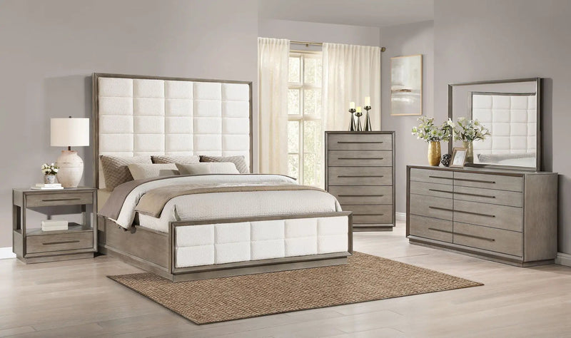 Durango 5-piece Eastern King Bedroom Set Taupe Oak by Unique Piece Furniture