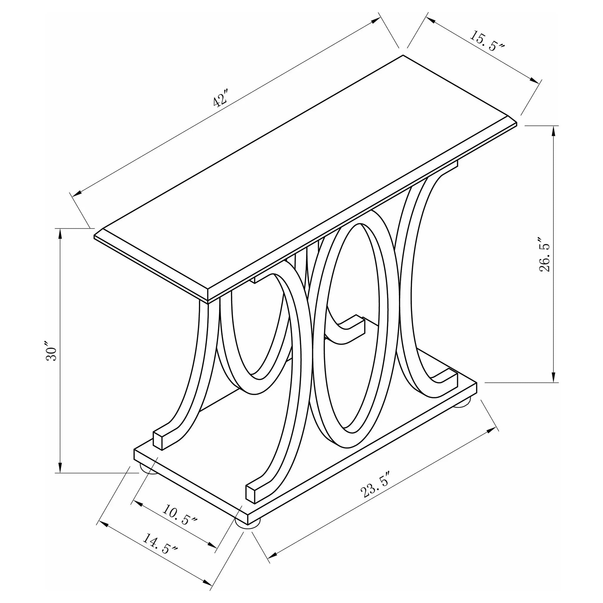 Karsten - Entryway Console Table - Gray by HouseOfZazla