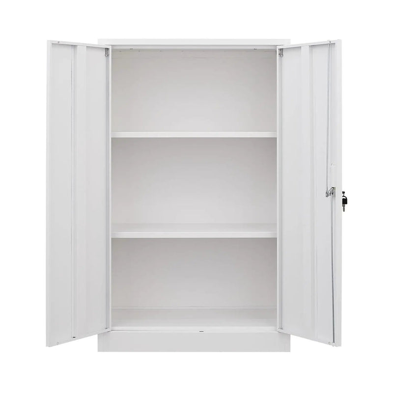 Metal Storage Cabinet With Locking Doors And Adjustable Shelf, Folding Filing Storage Cabinet, Folding Storage Locker Cabinet For Home Office, School, Garage by HouseOfZazla
