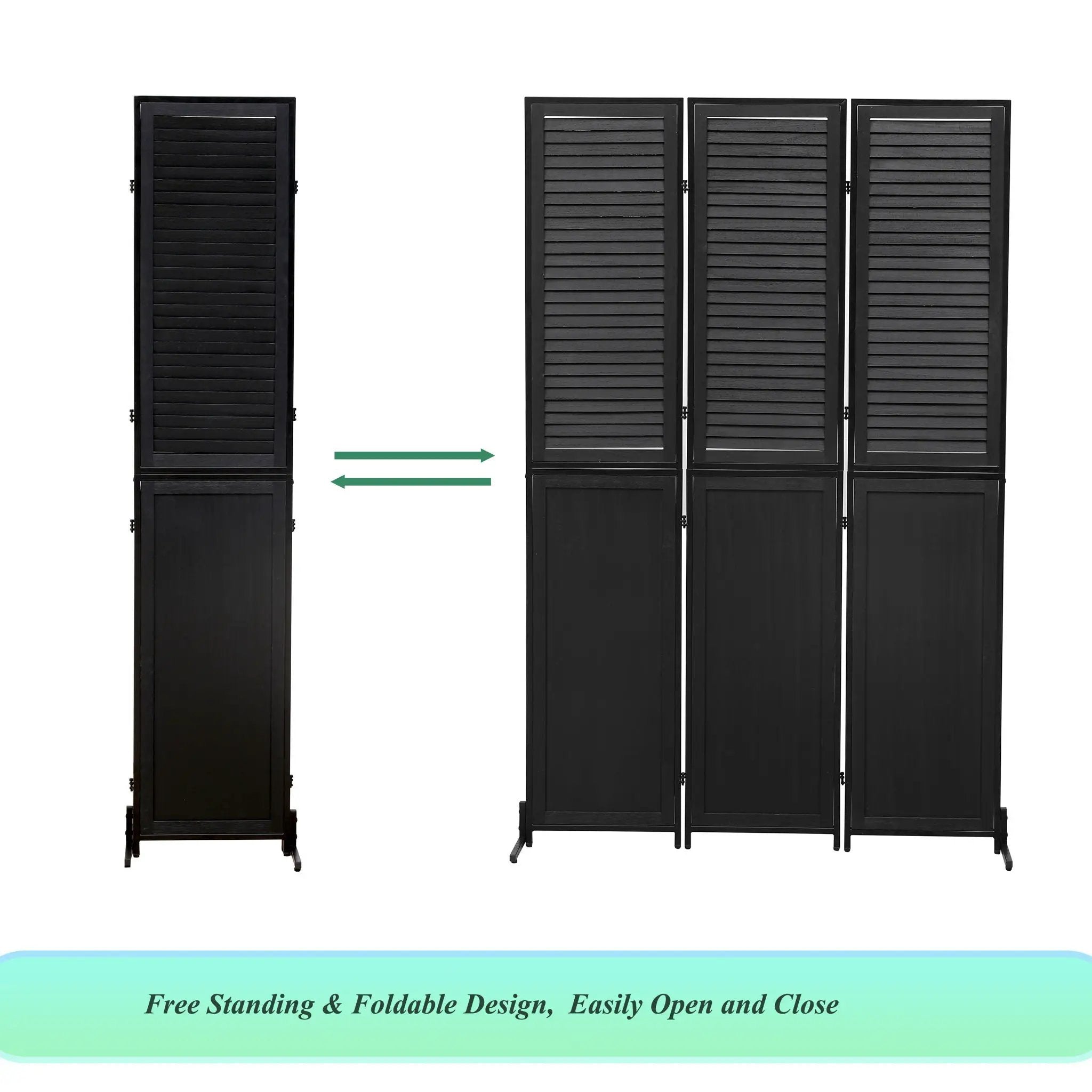 Rustic 3 Panel Room Dividers And Folding Privacy Screen by HouseOfZazla